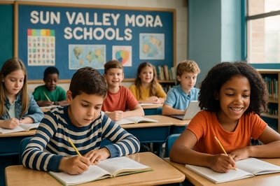 Students engaged in learning at Sun Valley Mora Schools Students engaged in learning at Sun Valley Mora Schools